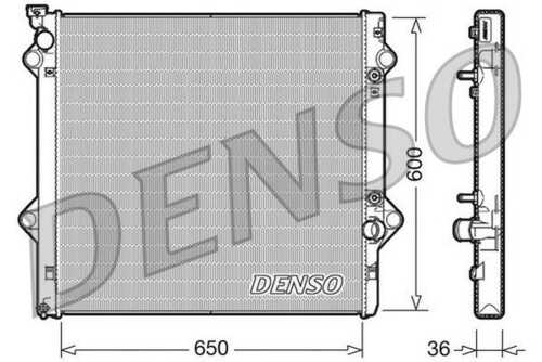 DENSO DRM50049 Радиатор охлаждения! Toyota Auris 07>, Prius 09> 1.8 HYBRID / Lexus CT 200H