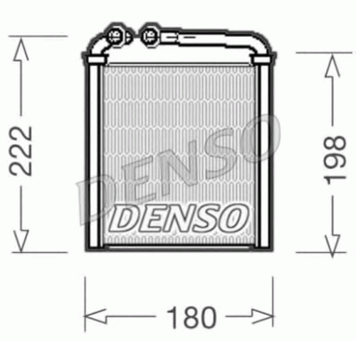 DENSO DRR32005 Радиатор печки! VW Golf V/Passat VII All 03>