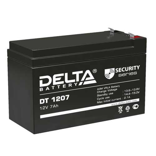 DELTA DT1207 Аккумулятор промышл. 12V 7Ah 151x65x102