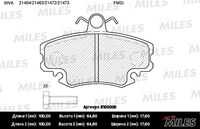 MILES E100000 Колодки тормозные RENAULT LOGAN 04-/SANDERO 08-/CLIO 91- передние с датчиком;Колодки тормозные передние без датчика износа (RENAULT LOGAN, SANDERO)