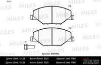 MILES E100042 Колодки тормозные VW POLO (RUS) 11-/SKODA FABIA 11- передние SEMIMETALLIC (10702070/070819