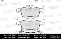 MILES E100058 Колодки тормозные OPEL ASTRA G/H/ZAFIRA A передние SEMIMETALLIC (10702070/041019/0205222/1);Колодки тормозные передние OPEL ASTRA G/H/ZAFIRA A