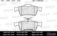 MILES E110005 Колодки торм. FORD FOCUS II/III/MAZDA 3/OPEL VECTRA C/VOLVO S40 зад. semimetallic (10702070/1