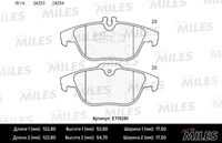 MILES E110261 Колодки тормозные задние MERCEDES W204/X204 07- (Смесь Low-Metallic ISO 9001).