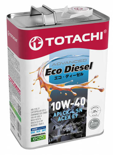 TOTACHI E1320 Eco Diesel CK-4 10W40 (20L) масло мотор.! API CK-4/CJ-4/SN, ACEA E9, MB 228.31, VDS 4, RLD-3