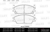 MILES E400003 Колодки тормозные HYUNDAI ACCENT/VERNA/GETZ передние