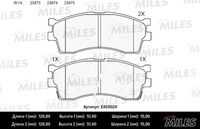 MILES E400024 Колодки тормозные (СМЕСЬ LOW-METALLIC) KIA CLARUS 96-/RIO/SHUMA 00-/SPECTRA (ИЖ) передние (БЕЗ датчи