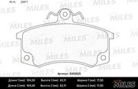 MILES E400025 Колодки тормозные ВАЗ 2110/2111/2112 передние с датчиком LOWMETALLIC (10702070/140619/010785
