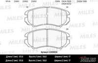 MILES E400028 Колодки тормозные (СМЕСЬ LOW-METALLIC) передние (HYUNDAI SONATA V, TUCSON (JM), KIA SOUL (AM)) (БЕЗ