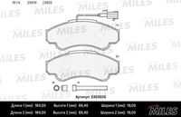 MILES E400030 Колодки тормозные (СМЕСЬ LOW-METALLIC) передние (FIAT DUCATO, CITROEN JUMPER, PEUGEOT BOXER (230, 24