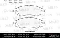 MILES E400032 Колодки тормозные DAEWOO LEGANZA/NUBIRA передние LowMetallic