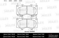 MILES E400046 Колодки тормозные (СМЕСЬ LOW-METALLIC) передние (TOYOTA LAND CRUISER 120, PRADO 150, MITSUBISHI PAJE