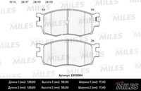 MILES E400064 Колодки тормозные HYUNDAI ACCENT/i20/KIA RIO 05- передние LowMetallic