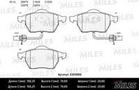 MILES E400068 Колодки тормозные AUDI A4/A6/VOLKSWAGEN PASSAT 97> передние LOWMETALLIC (10702070/190120/001
