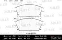 MILES E400096 Колодки тормозные CHEVROLET CRUZE/OPEL ASTRA J 16' 10- передние;Колодки тормозные CHEVROLET CRUZE/OPEL ASTRA J 16 10- передние