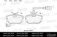 MILES E400097 Колодки тормозные дисковые