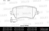 MILES E400108 Колодки тормозные дисковые