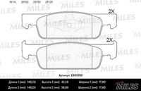 MILES E400350 Колодки тормозные (СМЕСЬ LOW-METALLIC) передние (LADA X-RAY / RENAULT LOGAN II/ SANDERO/STEPWAY II 1;Колодки тормозные передние