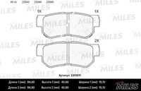 MILES E410011 Колодки тормозные HYUNDAI GETZ/MATRIX/SANTA FE/SONATA/TUCSON/KIA SPORTAGE задние