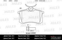 MILES E410021 Колодки тормозные AUDI A4/A6/RENAULT SCENIC/VW GOLF 2/3/PASSAT задние