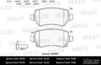 MILES E410057 Колодки тормозные OPEL ASTRA G/H/ZAFIRA A задние