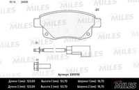 MILES E410110 Колодки тормозные FORD TRANSIT 06- задние с датчиком (БЕЗ пластин) LOWMETALLIC (10702070/240