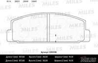 MILES E410149 Колодки тормозные дисковые