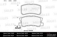 MILES E410184 Колодки тормозные (СМЕСЬ LOW-METALLIC) задние (MITSUBISHI ASX, OUTLANDER II, PAJERO III-IV) (БЕЗ дат