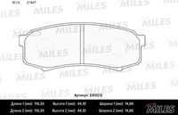 MILES E410212 Колодки тормозные TOYOTA LC 80/90/120 90>/MITSUBISHI PAJERO 3.8/3.2D 06> задние