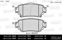 MILES E410475 Колодки тормозные