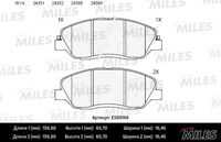 MILES E500148 Колодки тормозные HYUNDAI SANTA FE 05-/KIA SORENTO (XM) 09- перед. Ceramic