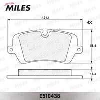 MILES E510438 Колодки тормозные LAND ROVER RANGE ROVER IV 12-/SPORT 13- задние Ceramic