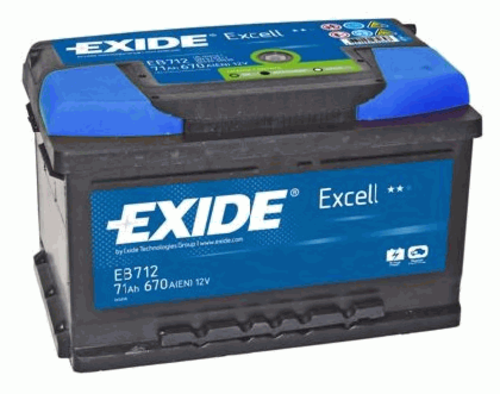EXIDE EB712 Стартерная аккумуляторная батарея
