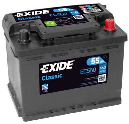 EXIDE EC550 Аккумуляторная батарея! 19.5/17.9 евро 55Ah 460A 242/175/190