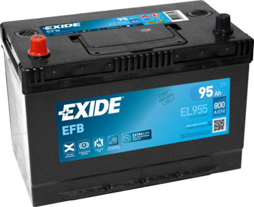 EXIDE EL955 Аккумуляторная батарея! 19.5/17.9 рус 95Ah 800A 306/173/222