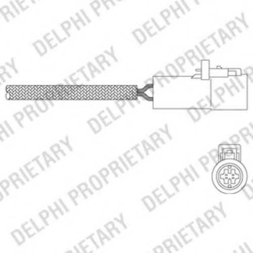 DELPHI ES20349-12B1 Лямбда-зонд! Ford Fiesta/Ka, Mazda 121 1.25/1.3/1.6 95>