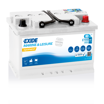 EXIDE ET550 Аккумулятор! 80Ah 600A +справа Equipment 278x175x190 B13