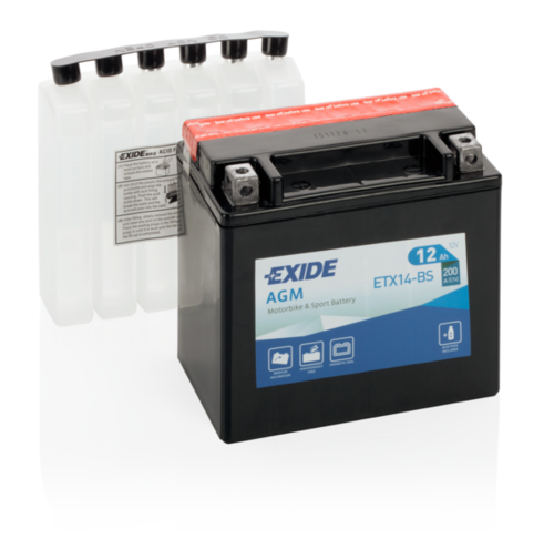 EXIDE ETX14-BS Стартерная аккумуляторная батарея