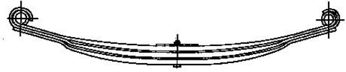 WEWELER F010T181ZA75 Рессора 2-ух лист перед. 2/32x90x70 910+910 D28/D28 Scania 93/94/113/114/124/143/144