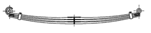 WEWELER F017T765ZA75 Рессора 2-х листовая DAF 75CF/85CF/CF75/CF85/XF105/XF95