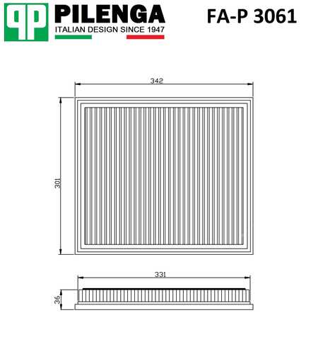 PILENGA FA-P 3061 Фильтр воздушный! Ford Transit 2.2D 07>