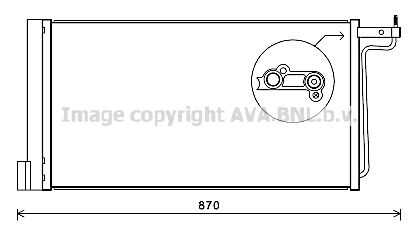 AVA FD5485D Радиатор кондиционера! Ford Focus C-MAX 1.6i 16V 10>МКПП