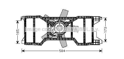 AVA FD7540 Вентилятор охлаждения! Ford Fiesta/Fusion 1.25/1.4 01>