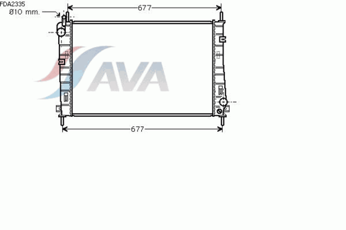 AVA FDA2335 Радиатор системы охлаждения! Ford Mondeo 1.8/2.0 16V 00>