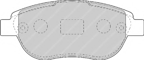 FERODO FDB1476 841 00=573031B! колодки дисковые п. Peugeot 307 1.6-2.0/HDi 00>, Citroen Xsara 2.0/HDi 02>