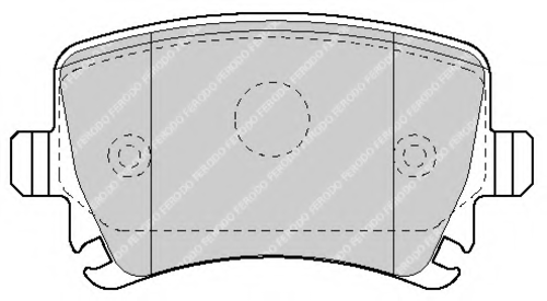 FERODO FDB1636 1031 00 [1K0698451] колодки дисковые з. Audi A3/A4/A6, VW Golf V, Skoda Oktavia 03>;Колодки задние