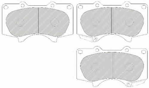 FERODO FDB1698 988 00 колодки дисковые п. Toyota Land Cruiser J12 4.0i/3.0D 03>