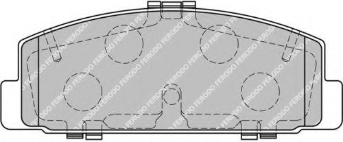 FERODO FDB1721 179 30 [GGYM2643Z] колодки дисковые з. Mazda 323 1.4-2.0TD 98-03/6 1.8-2.0D 02>