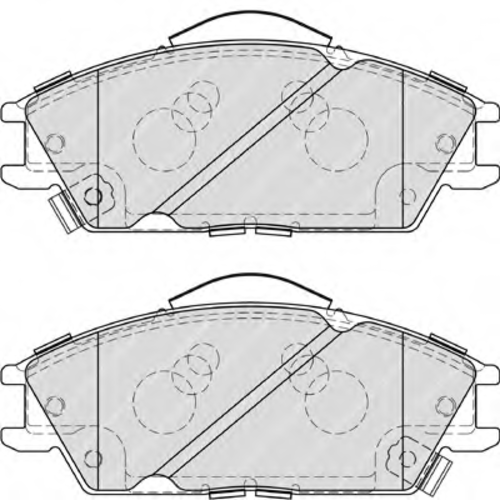 FERODO FDB4076 GDB3331 [581011CA10] колодки дисковые п. Hyundai Accent all 00>