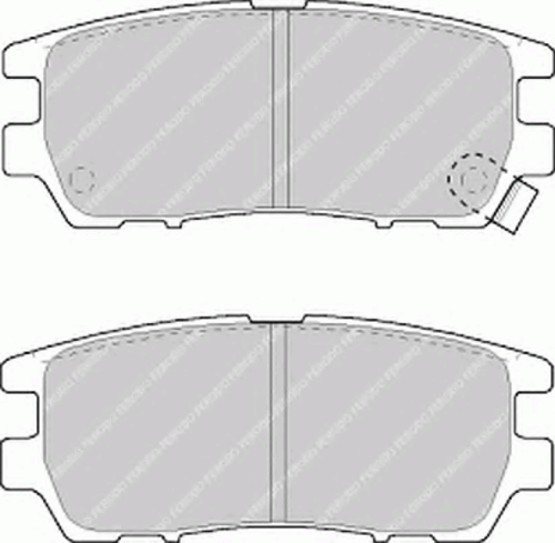 FERODO FDB804 405 02=572200B колодки дисковые з. Mitsubishi Pajero/Montero 2.4-2.8TD 90-94